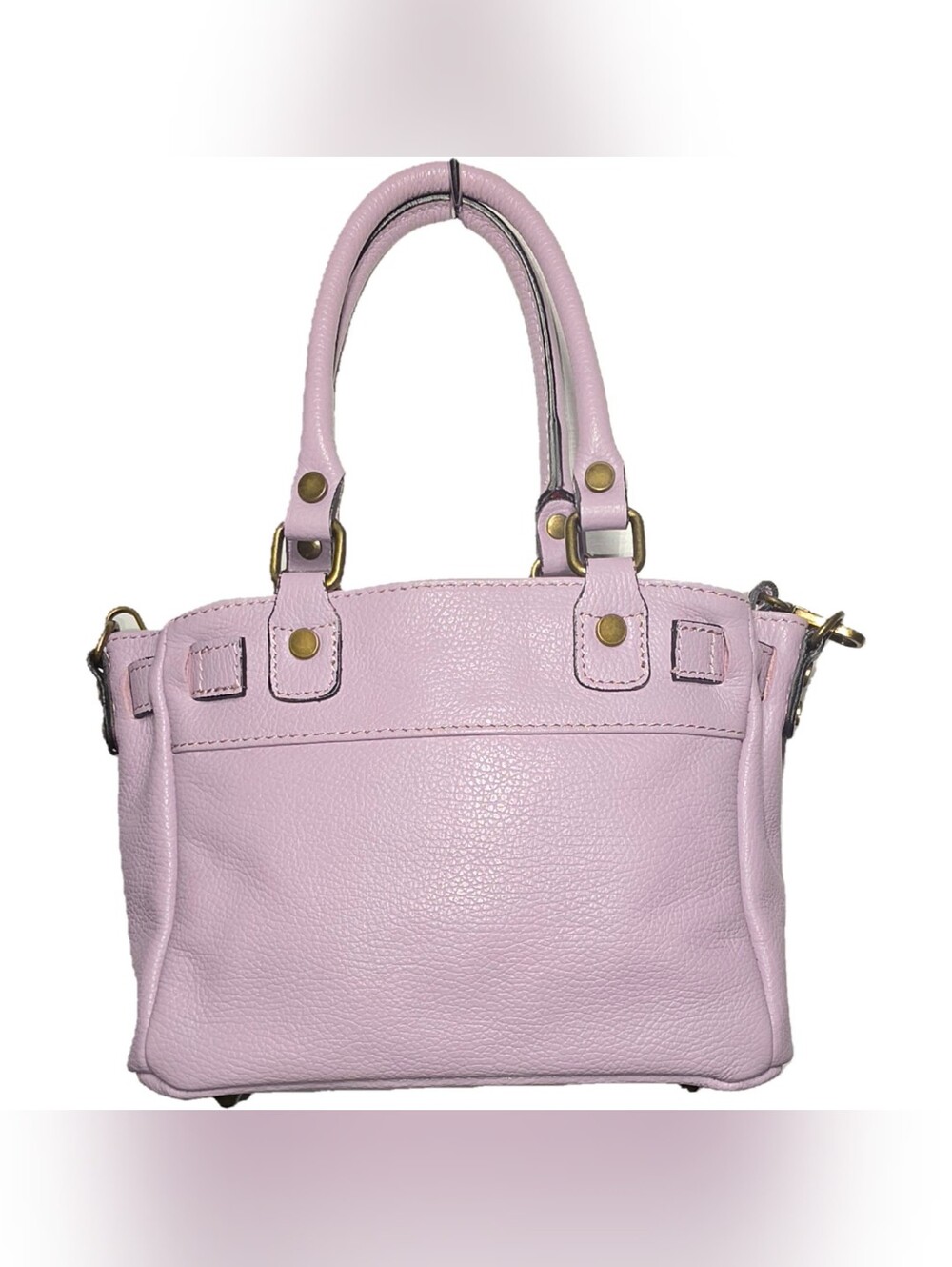 Genuine Leather Stylish Lilac Satchel Handbag / Shoulder bag - Picture 4 of 9